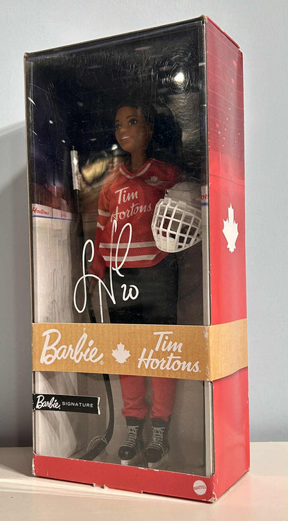 Sarah Nurse Tim Hortons PWHL Autographed Special Edition Barbie by Mattel (Red Jersey)