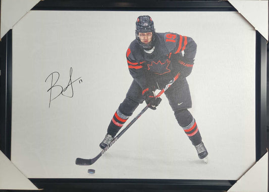 Brianne Jenner Signed & Framed Canvas – Team Canada