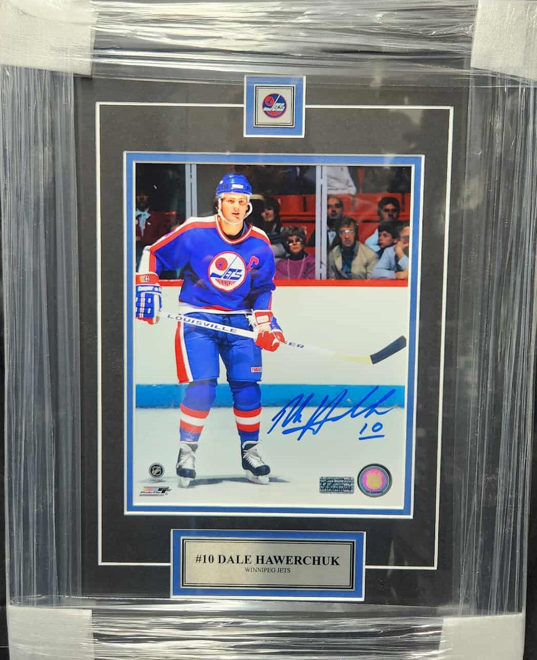 Dale Hawerchuk Signed & Framed 8x10 Photo – Winnipeg Jets