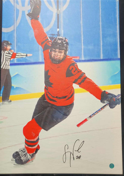 Sarah Nurse Signed Canvas – Team Canada