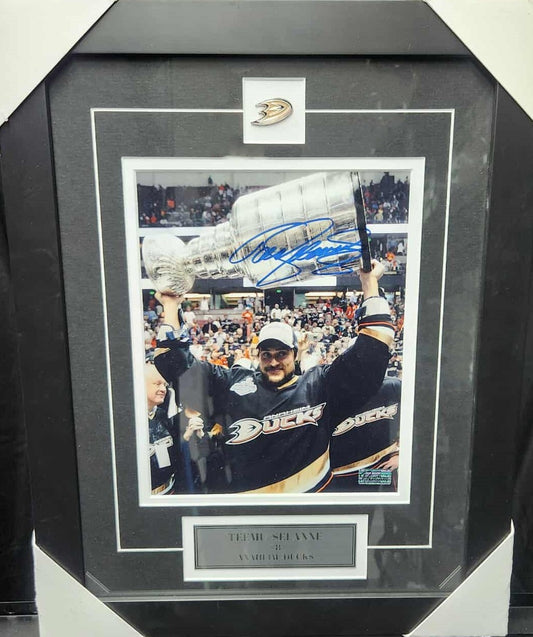 Teemu Selanne Signed & Framed 8x10 Photo - Anaheim Ducks