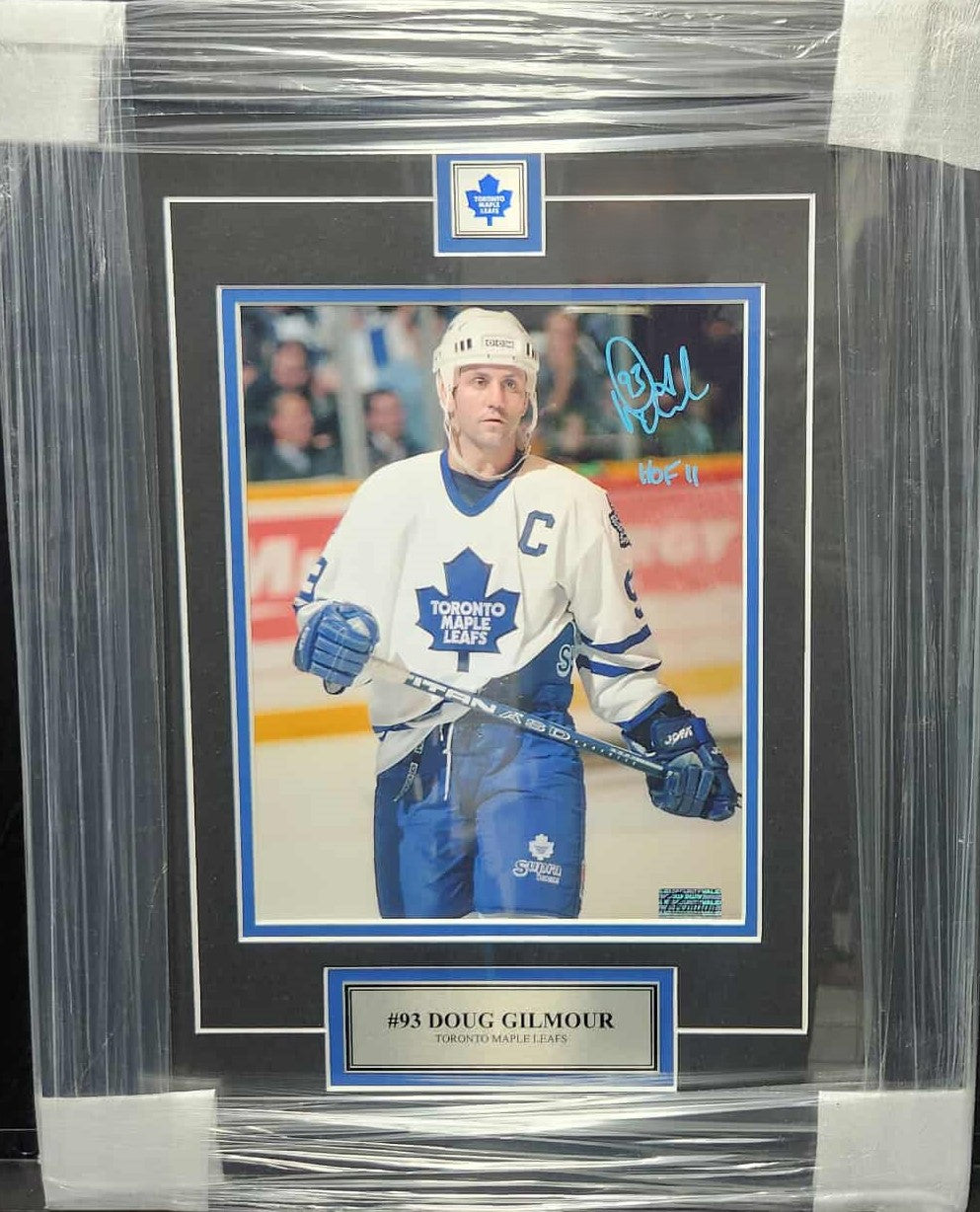 Doug Gilmour Signed & Framed 8x10 Photo – Toronto Maple Leafs