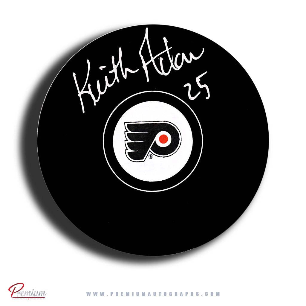 Keith Acton Philiadelphia Flyers Signed Puck