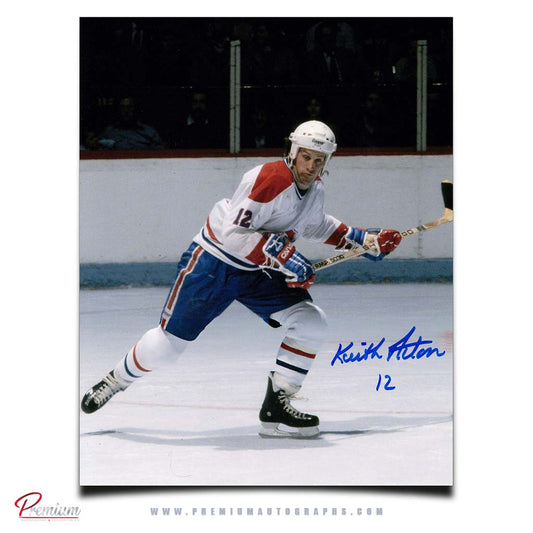 Keith Acton Montreal Canadiens Autographed 8x10 Photograph Skating