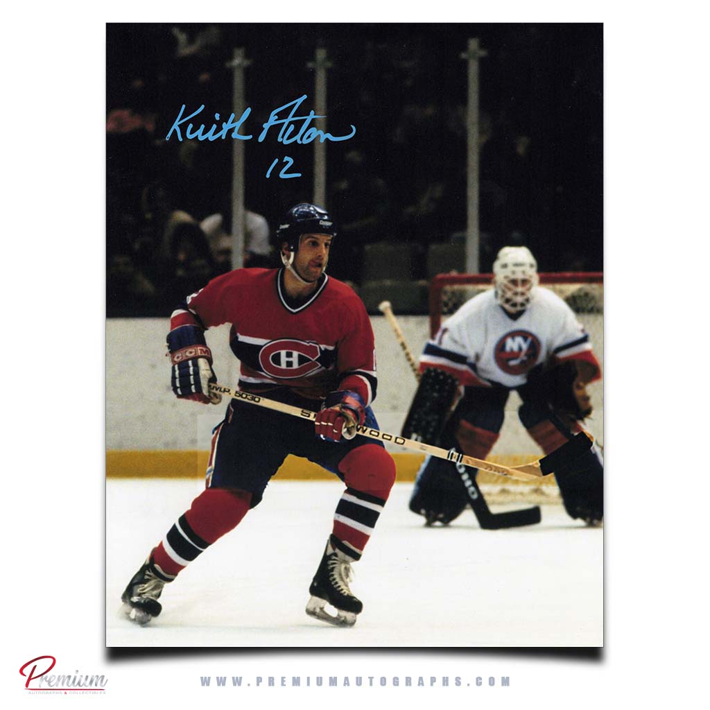 Keith Acton Montreal Canadiens Autographed 8x10 Photograph Vs. Islanders