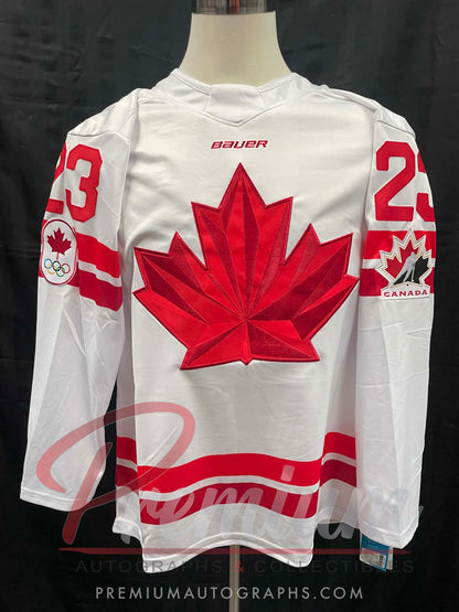 Erin Ambrose Olympic Team Canada Autographed Bauer WHITE jersey