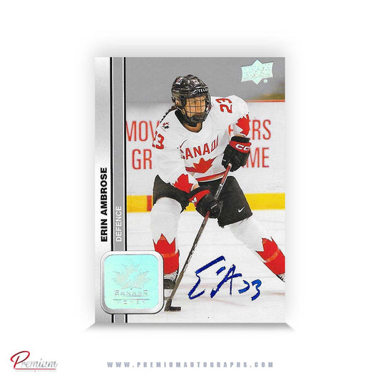 Erin Ambrose Team Canada Autographed 23-24 Upper Deck Woman Hockey Card #48