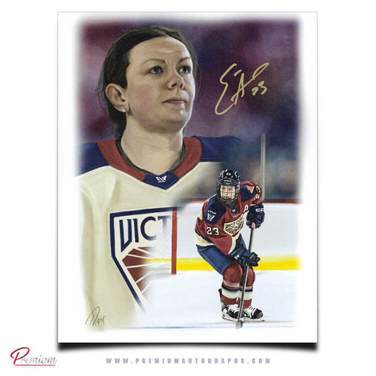 Erin Ambrose PWHL Montreal Victoire Autographed 8x10 Alex Douglas Print
