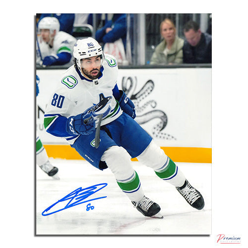 Arshdeep Bains Vancouver Canucks Signed 8x10 Photograph Offensive Zone