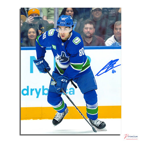 Arshdeep Bains Vancouver Canucks Signed 8x10 Photograph Rookie