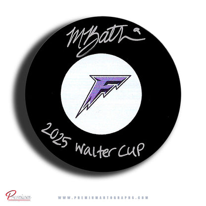 Mae Batherson Minnesota Frost PWHL Autographed Puck w/ 2025 Walter Cup Inscription