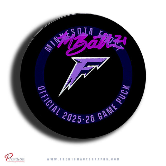 Mae Batherson Minnesota Frost PWHL Autographed Official 2025-26 Game puck