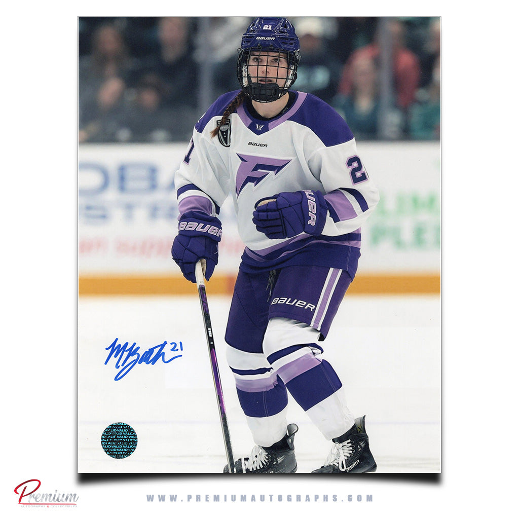 Mae Batherson Minnesota Frost Autographed 8x10 Photograph Focused