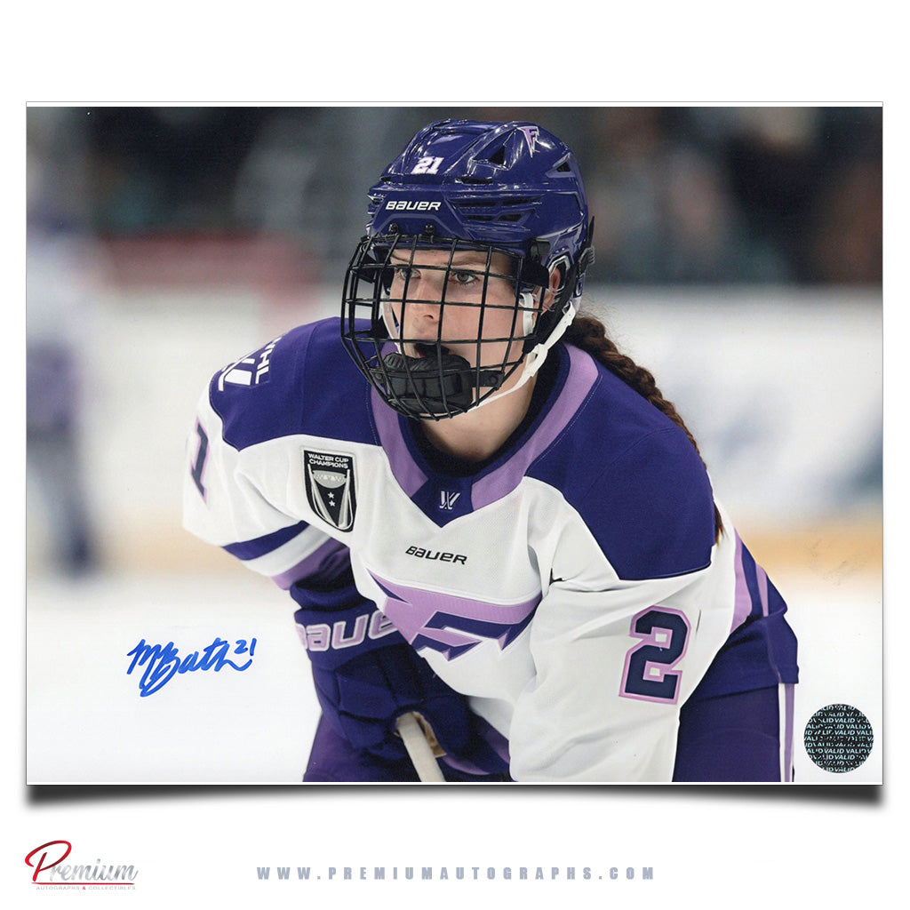 Mae Batherson Minnesota Frost Autographed 8x10 Photograph Close Up