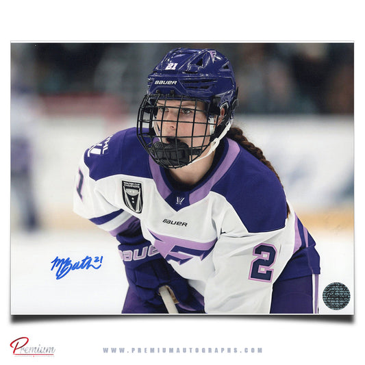 Mae Batherson Minnesota Frost Autographed 8x10 Photograph Close Up