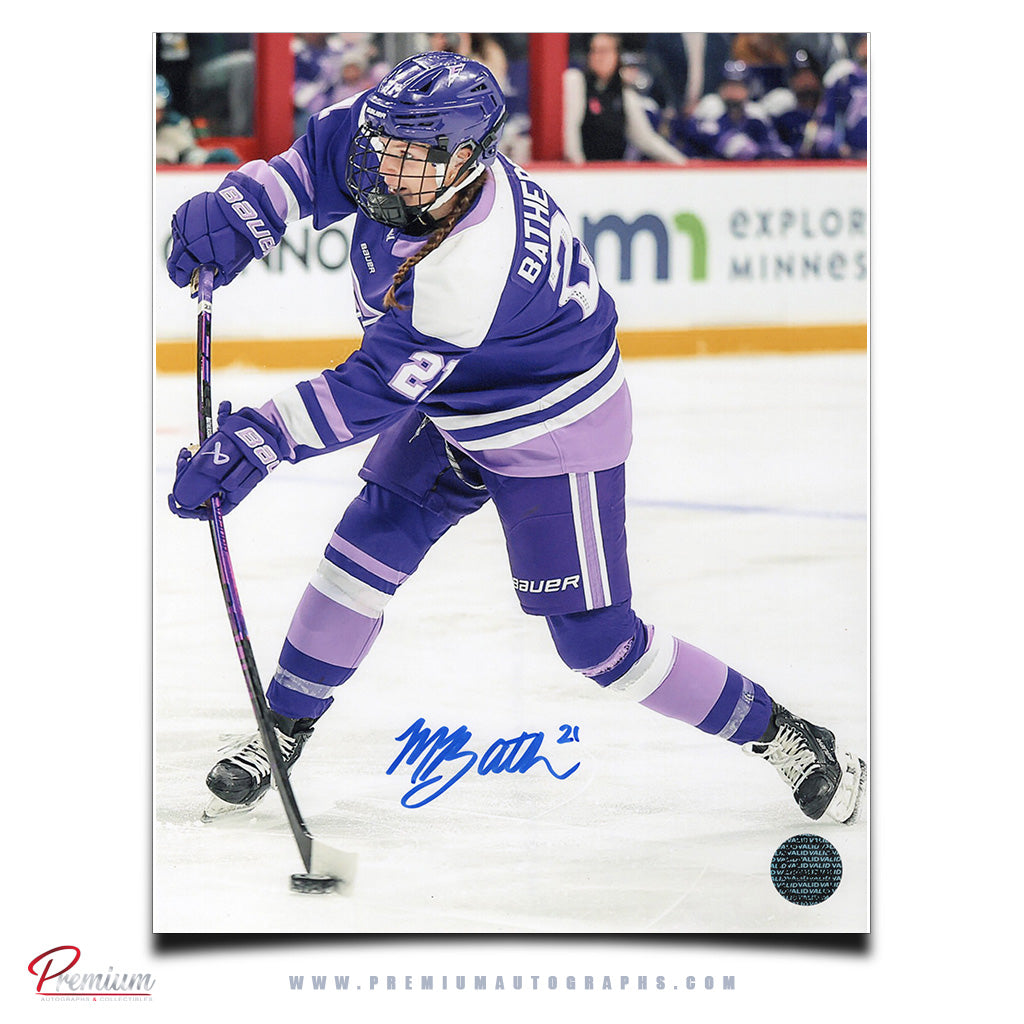 Mae Batherson Minnesota Frost Autographed 8x10 Photograph Slap Shot