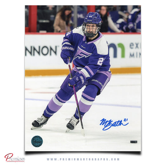 Mae Batherson Minnesota Frost Autographed 8x10 Photograph With the Puck