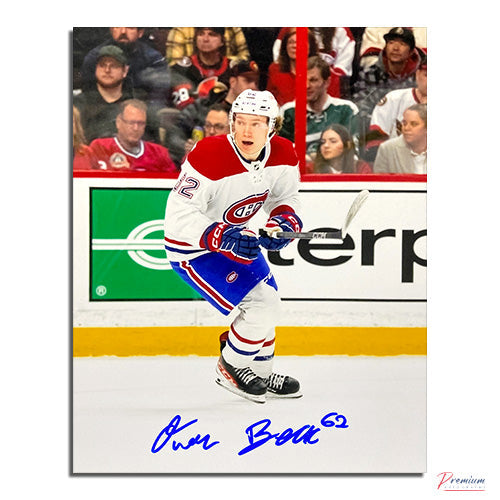 Owen Beck Montreal Canadiens Signed 8x10 Photograph On the Rush