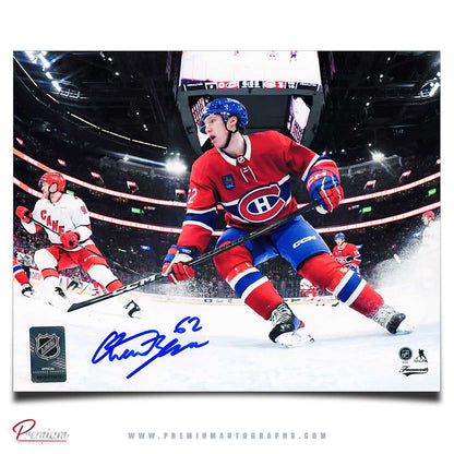 Owen Beck Montreal Canadiens Signed 8x10 Photograph Ice Level