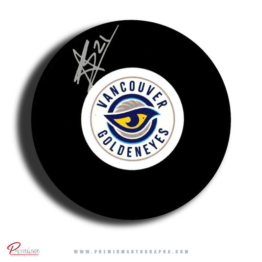 Ashton Bell Vancouver Goldeneyes PWHL Autographed Puck