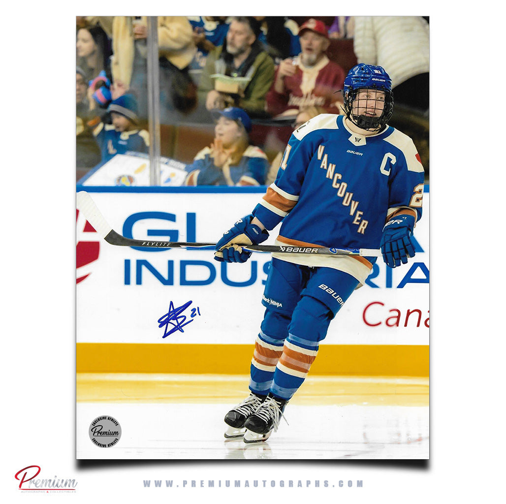 Ashton Bell Vancouver Goldeneyes PWHL Autographed 8x10 Photograph Faceoff Circle