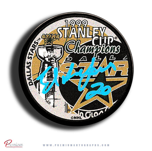Ed Belfour Dallas Stars Autographed Puck