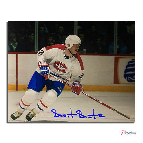 Benoit Brunet Montreal Canadiens Signed 8x10 Photograph Defencsive Zone