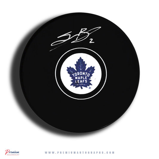 Simon Benoit Toronto Maple Leafs Signed Puck