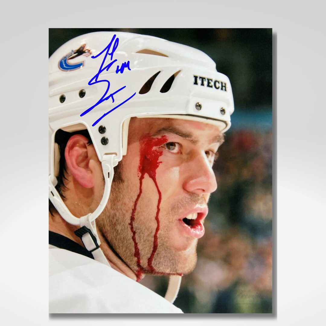 Todd Bertuzzi Vancouver Canucks Signed 8x10 Photograph Bleeding