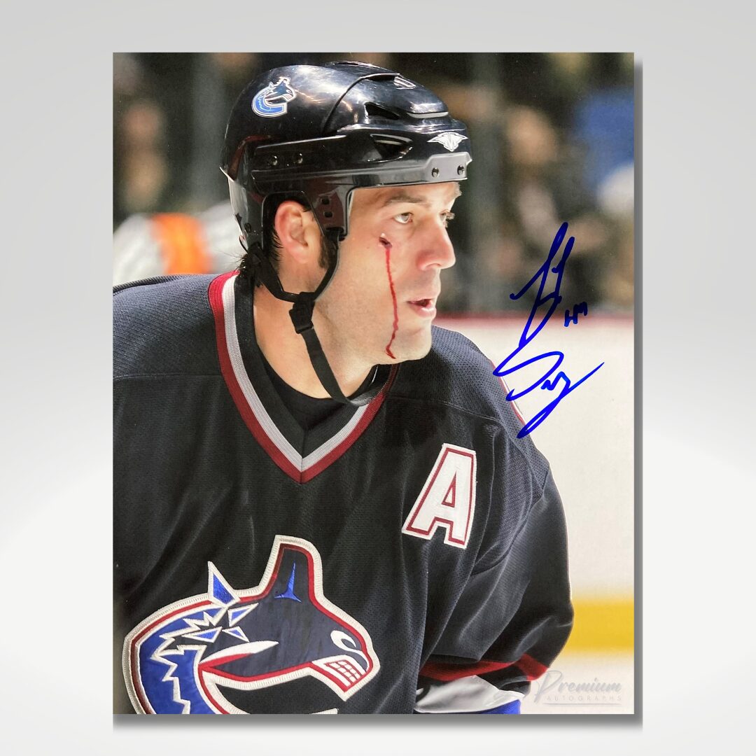 Todd Bertuzzi Vancouver Canucks Signed 8x10 Photograph Bleeding "A"