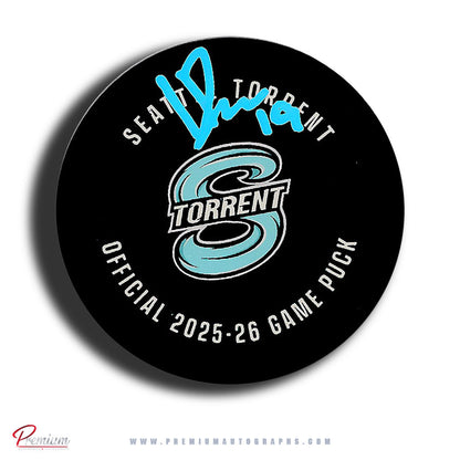Hannah Bilka Seattle Torrent PWHL Autographed Official 2025-26 Game puck