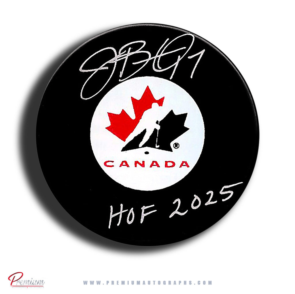 Jennifer Botterill Team Canada Autographed Puck w/ HOF 2025 Inscription
