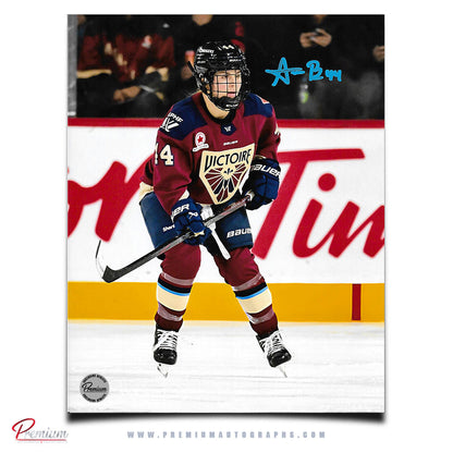 Amanda Boulier Montreal Victoire PWHL Autographed 8x10 Photograph Focused