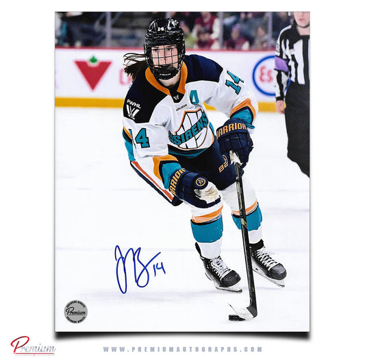 Jaime Bourbonnais New York Sirens PWHL Autographed 8x10 Photograph With the Puck