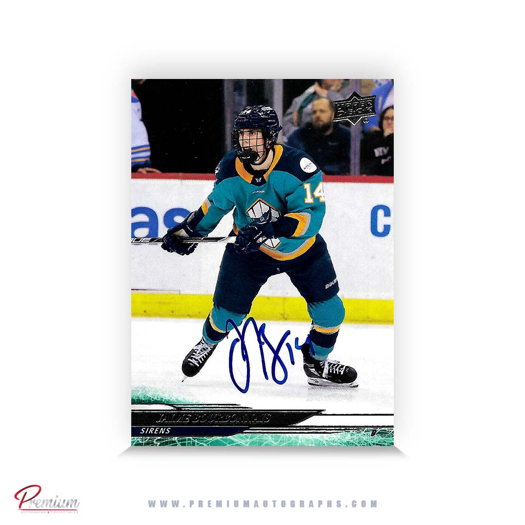 Jaime Bourbonnais New York Sirens Autographed 2024-25 Upper Deck PWHL Hockey Card #13