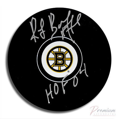 Raymond Bourque Boston Bruins Signed Puck w/ HOF 04 Inscription