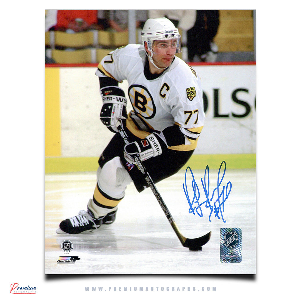 Ray Bourque Boston Bruins Signed 8x10 Photograph with the Puck