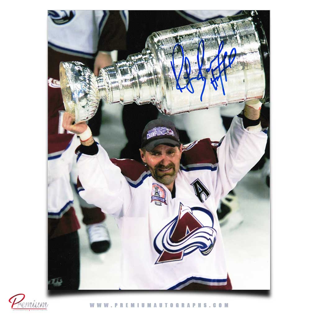 Ray Bourque Colorado Avalanche Autographed 8x10 Photograph Stanley Cup Celebration