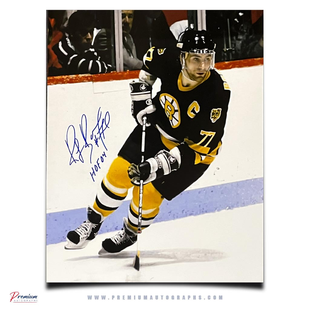 Ray Bourque Boston Bruins Signed 16x20 Photograph Captain w/ HOF 04 Inscription