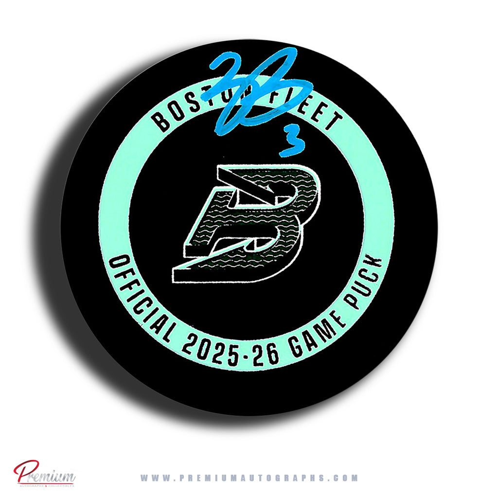 Zoe Boyd Boston Fleet PWHL Autographed Official 2025-26 Game puck