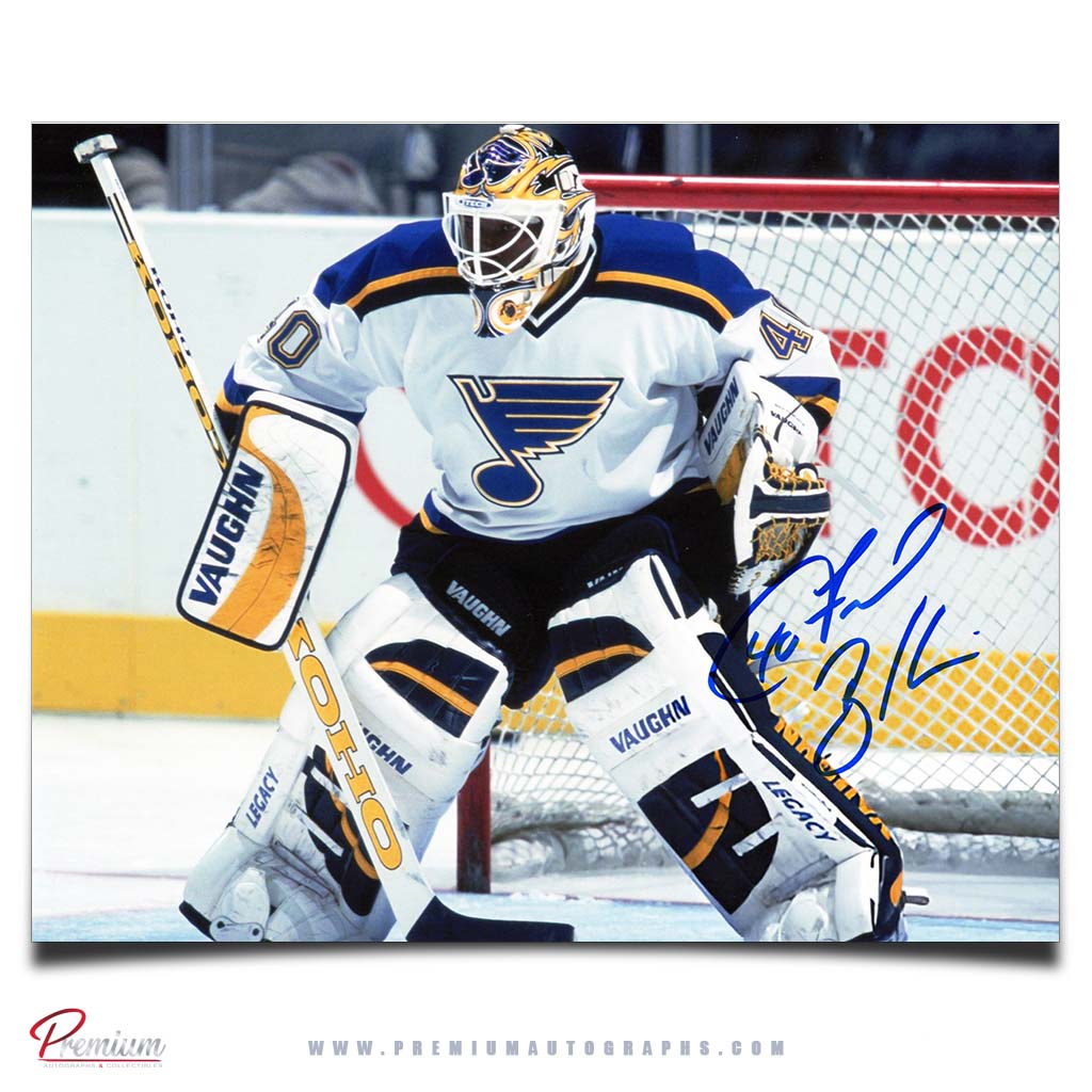 Fred Brathwaite St. Louis Blues Autographed 8x10 Photograph Focused