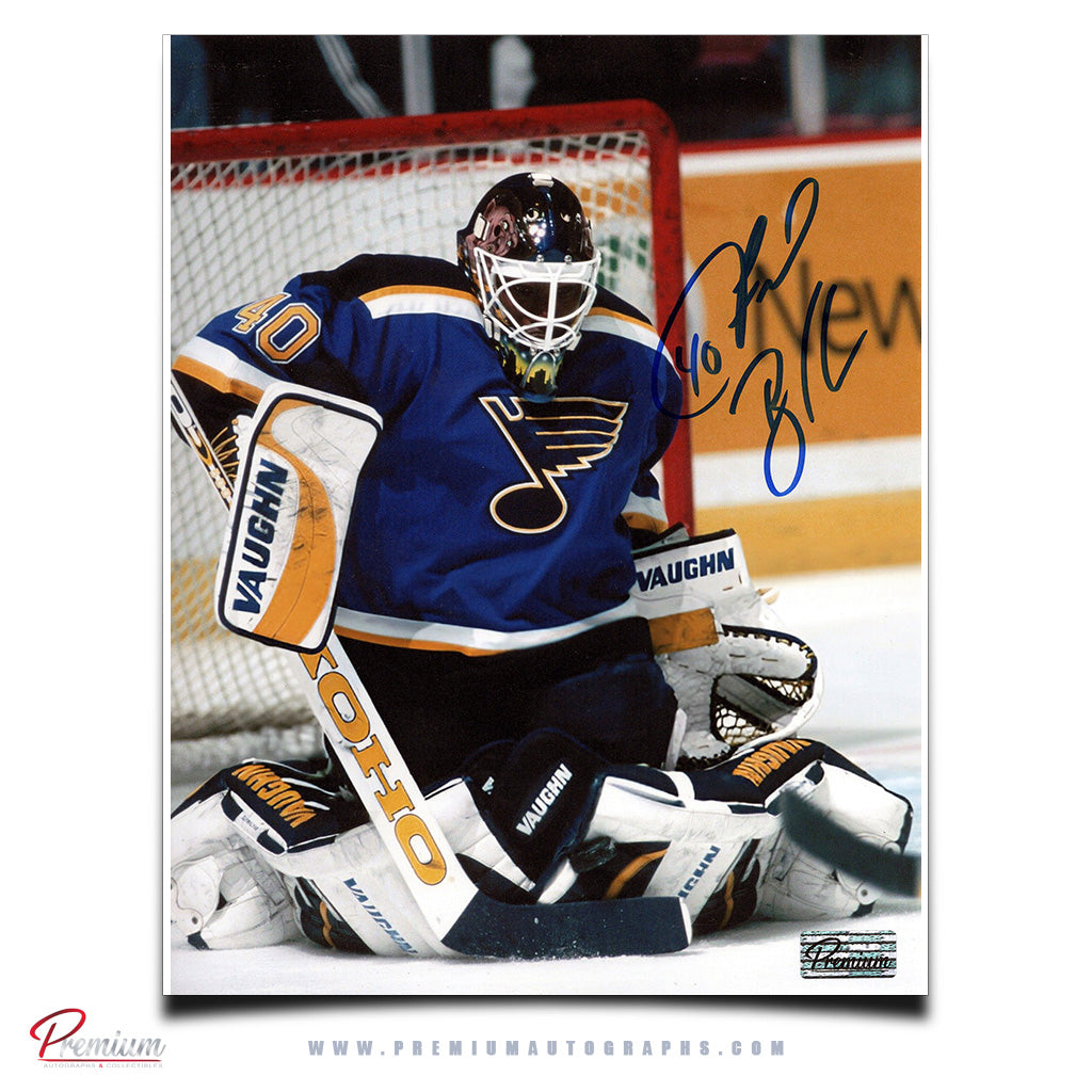 Fred Brathwaite St. Louis Blues Autographed 8x10 Photograph Save