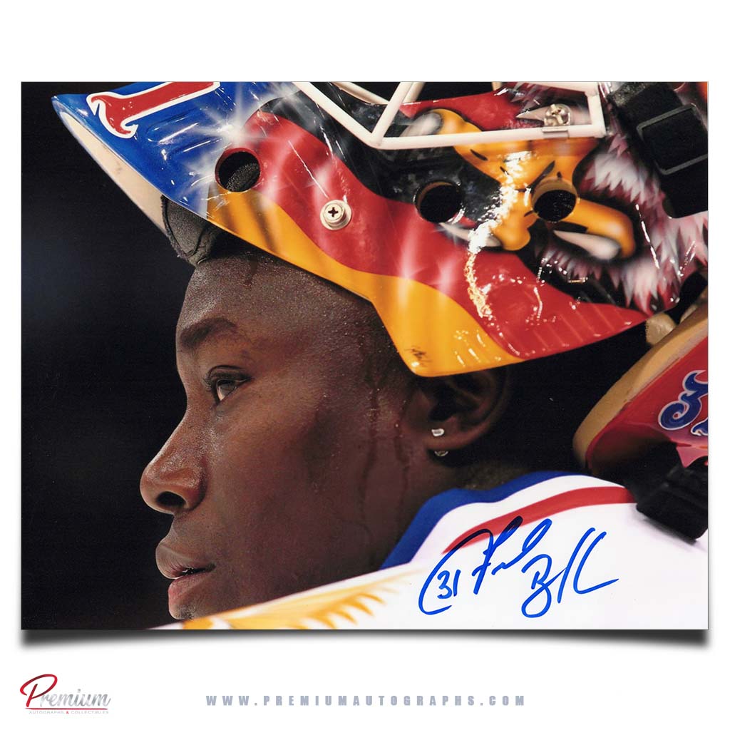 Fred Brathwaite Eagles Mannheim Autographed 8x10 Photograph Close Up