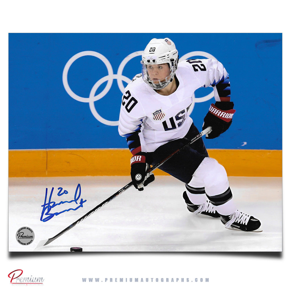 Hannah Brandt Team USA Autographed 8x10 Photograph Puck Along the Boards