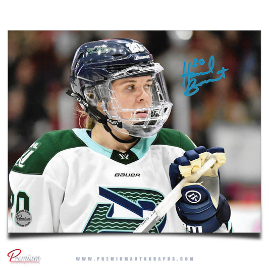 Hannah Brandt Boston Fleet PWHL Autographed 8x10 Photograph Close Up