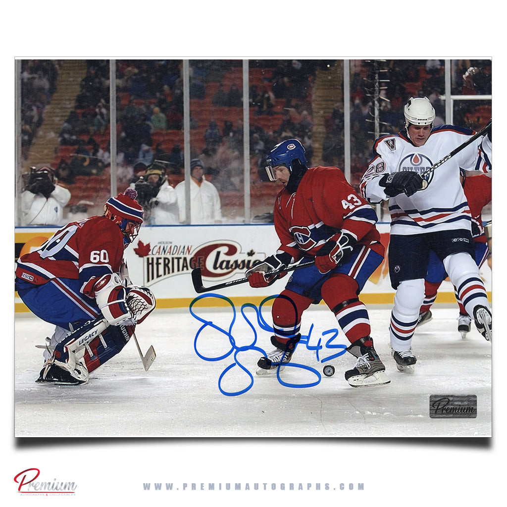 Patrice Brisebois Montreal Canadiens Autographed 8x10 Photograph Winter Classic