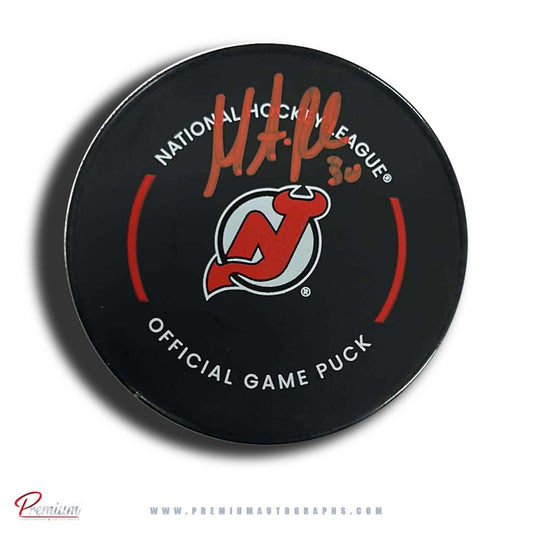 Martin Brodeur New Jersey Devils Autographed Official Game Puck