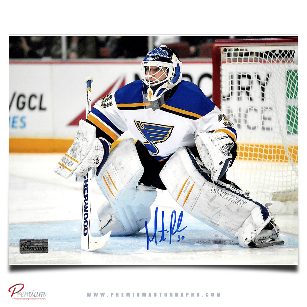 Martin Brodeur St. Louis Blues Autographed 8x10 Photograph Posed and Ready
