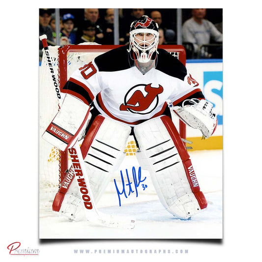 Martin Brodeur New Jersey Devils Autographed 8x10 Photograph Against the Post.&nbsp;