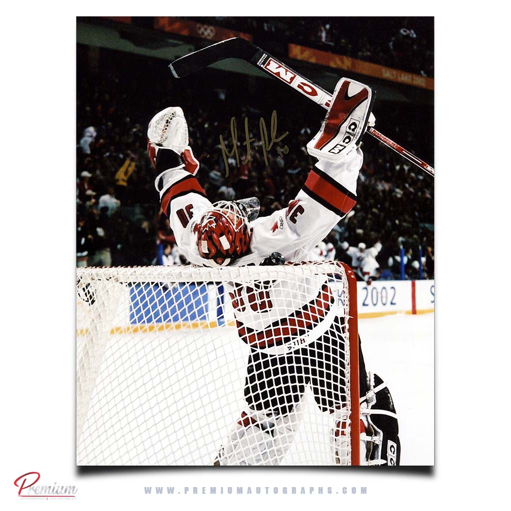 Martin Brodeur Team Canda&nbsp; Autographed 8x10 Photograph Gold Medal Celebration.